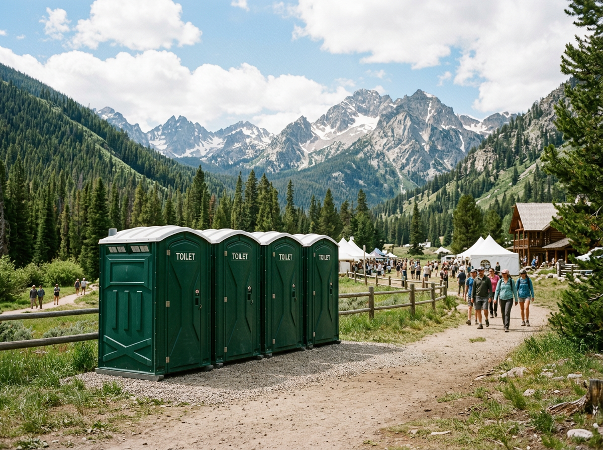 portable toilet and restroom trailer rental in Rexburg
